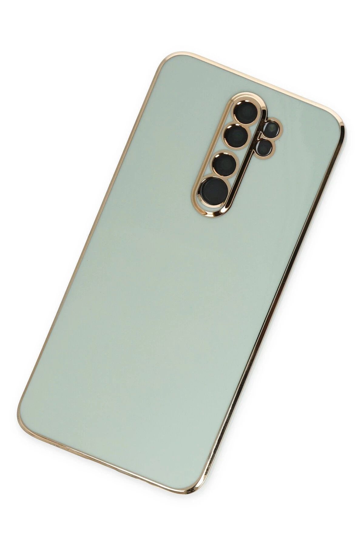NewFace Xiaomi Redmi Note 8 Pro Kılıf Volet Silikon - Açık Yeşil GLSTD