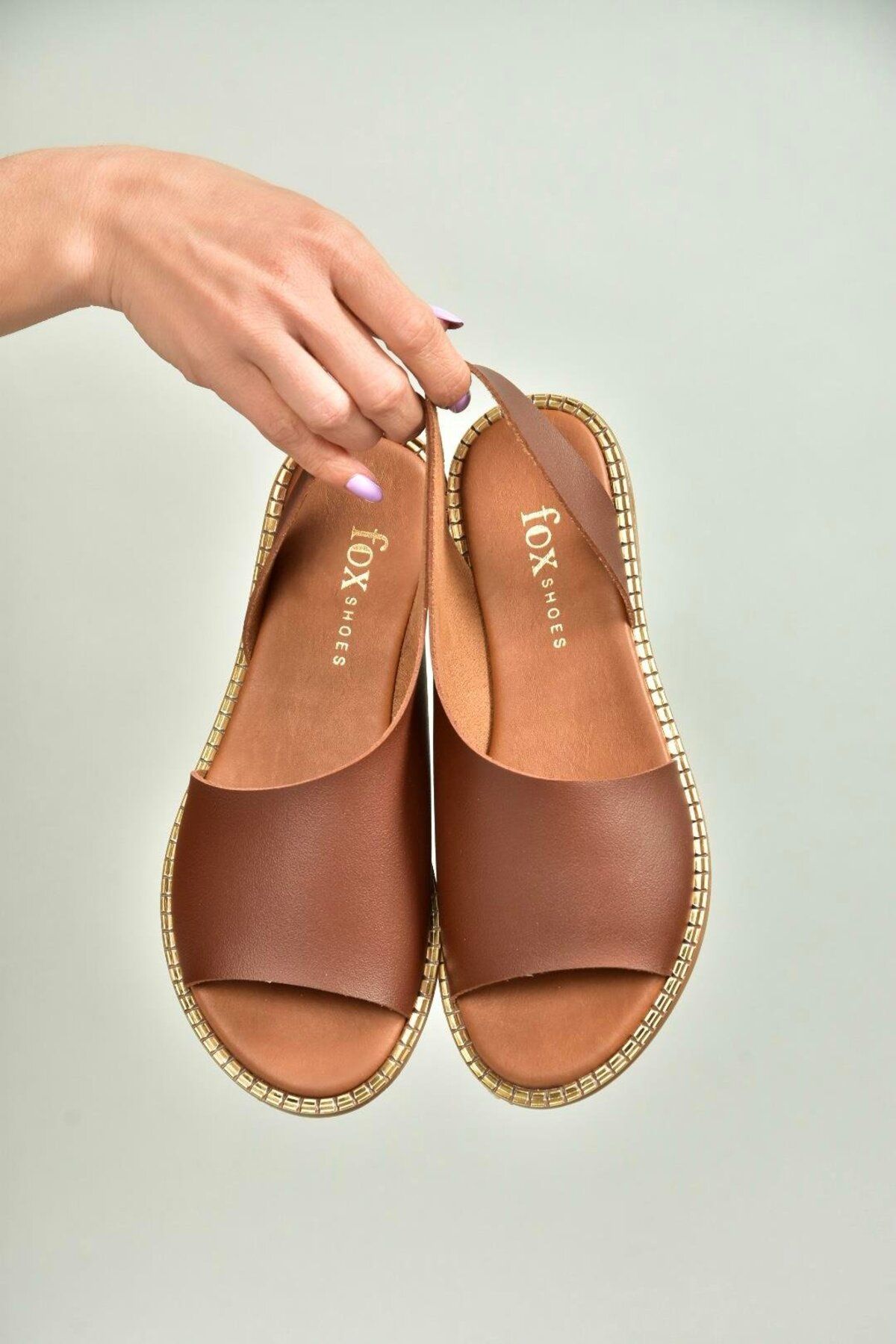 Fox Shoes U876860609 Kahverengi Kadın Sandalet