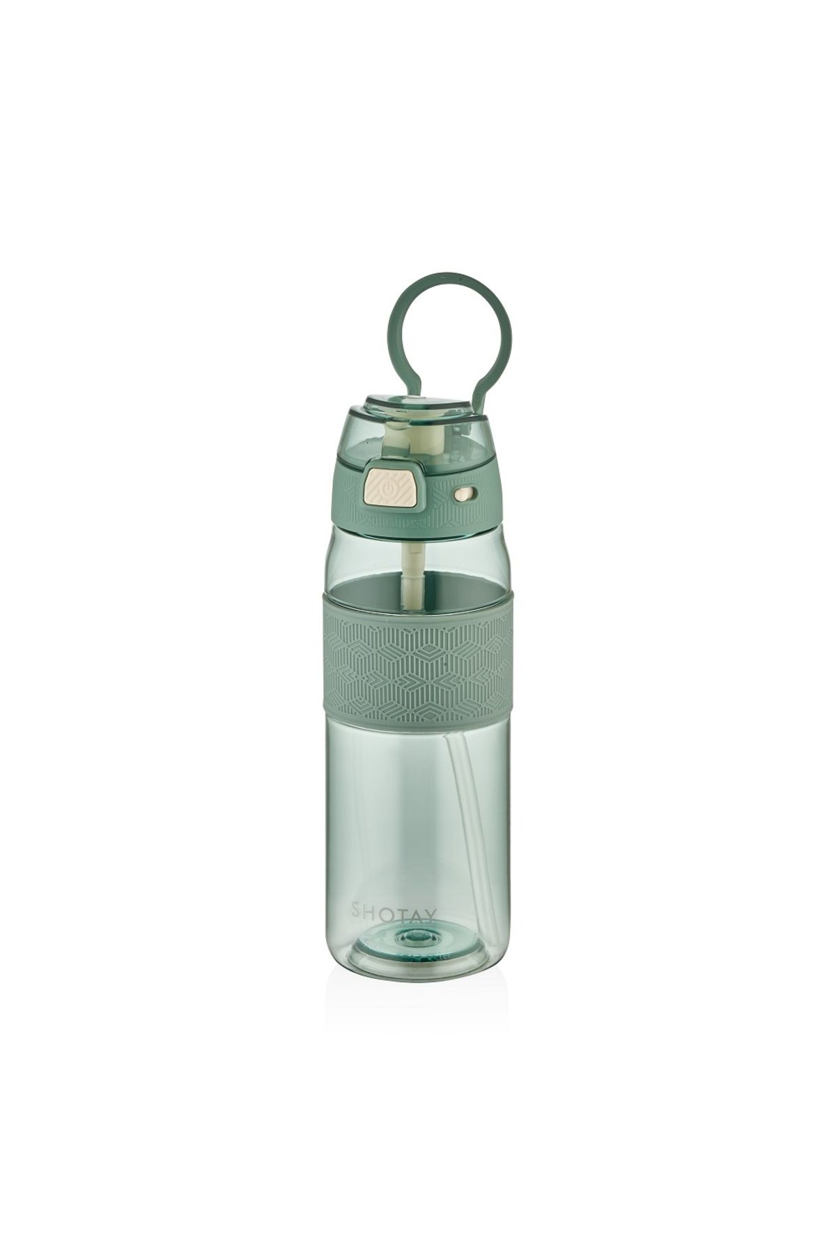 Shotay ST-7202 600ml Yeşil Pipetli Tritan Matara