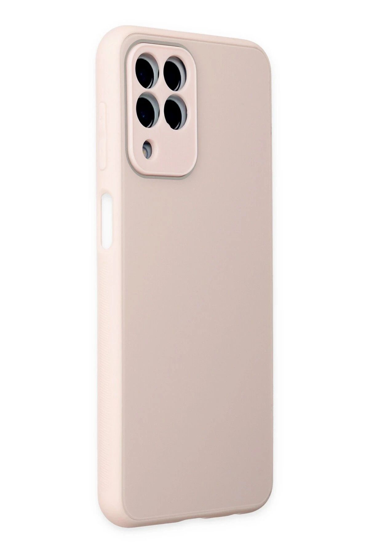 NewFace Samsung Galaxy M33 Kılıf Glass Kapak - Pembe WLZOR