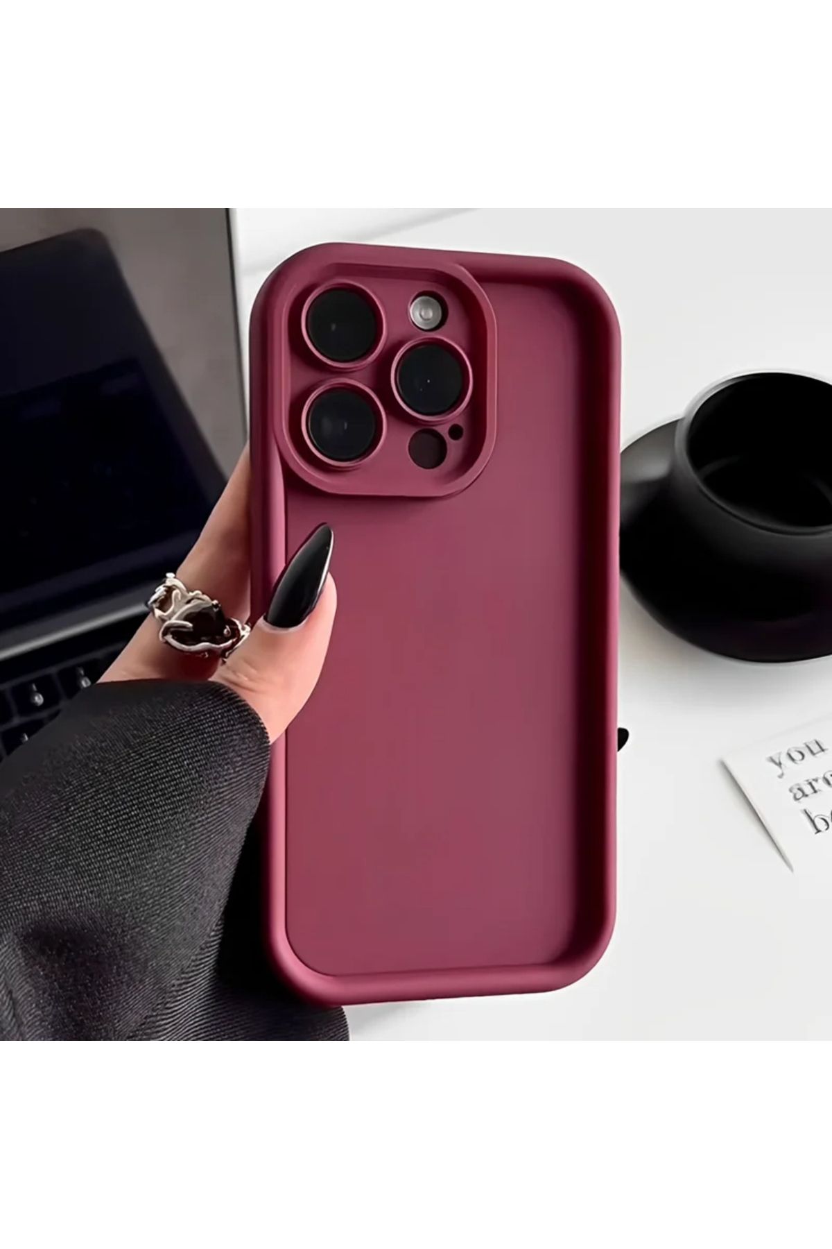 GRABONO Apple iPhone 16 Pro Max Kılıf Kamera Korumalı Yüksek Darbeye Dayanıklı Candy Case Kapak