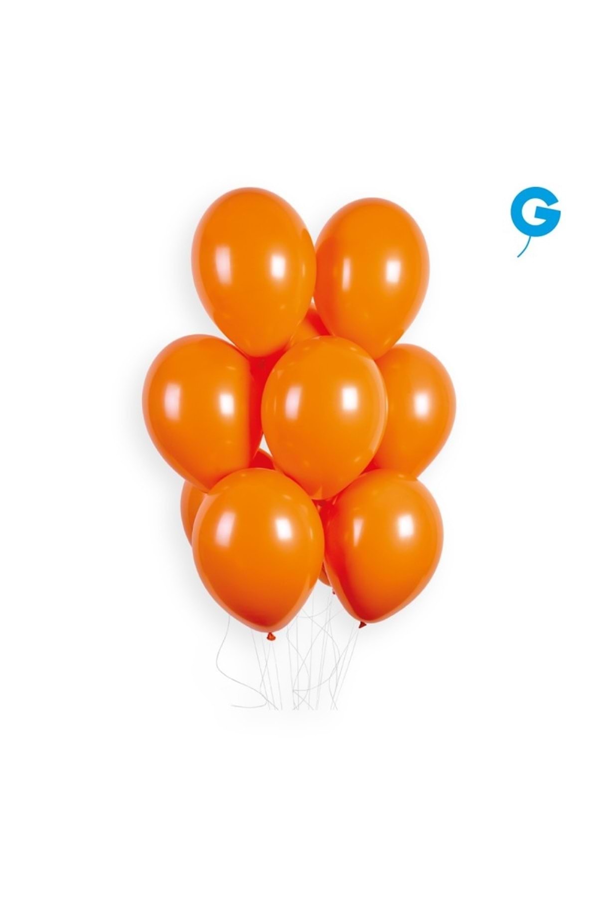 Balon Tek Renk 10" 100lü Turuncu Gemar