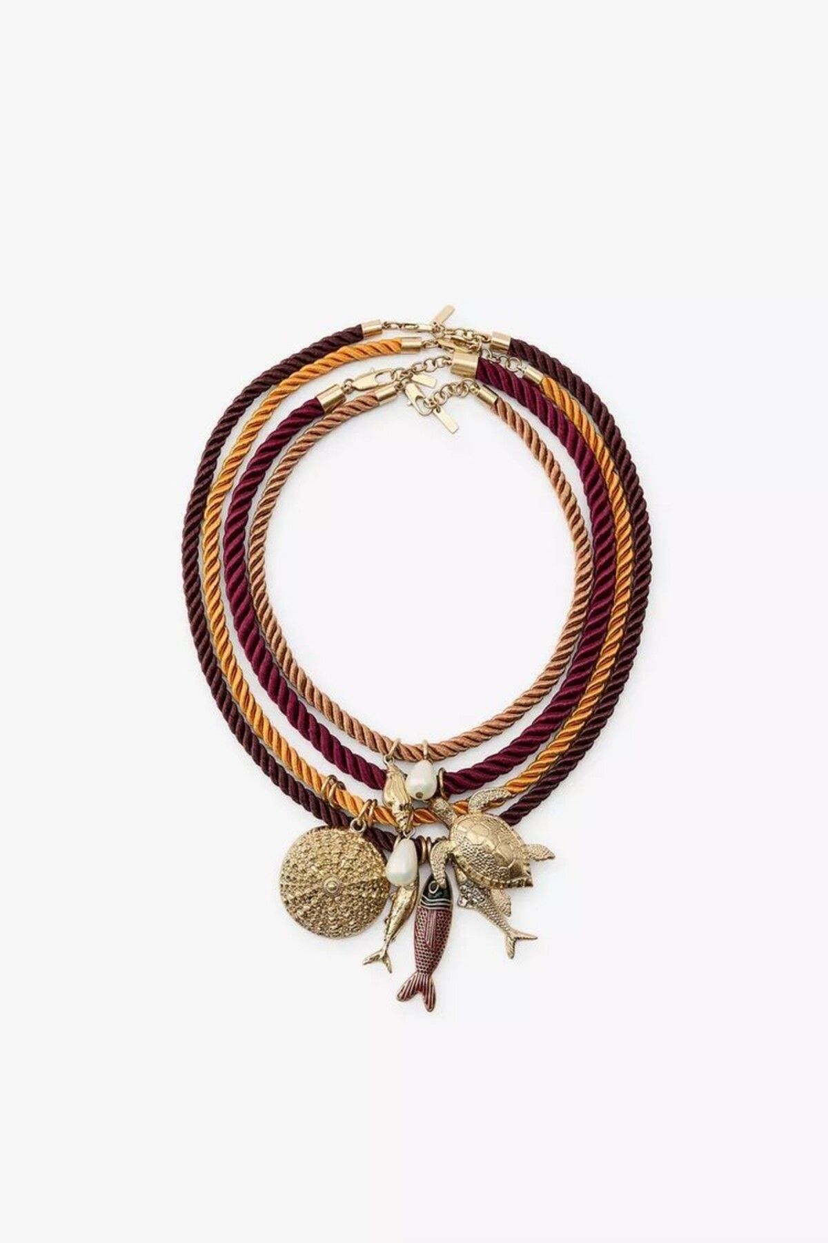 CHARMLUCKY HASIR 4LÜ BALIK CHARM KOLYE
