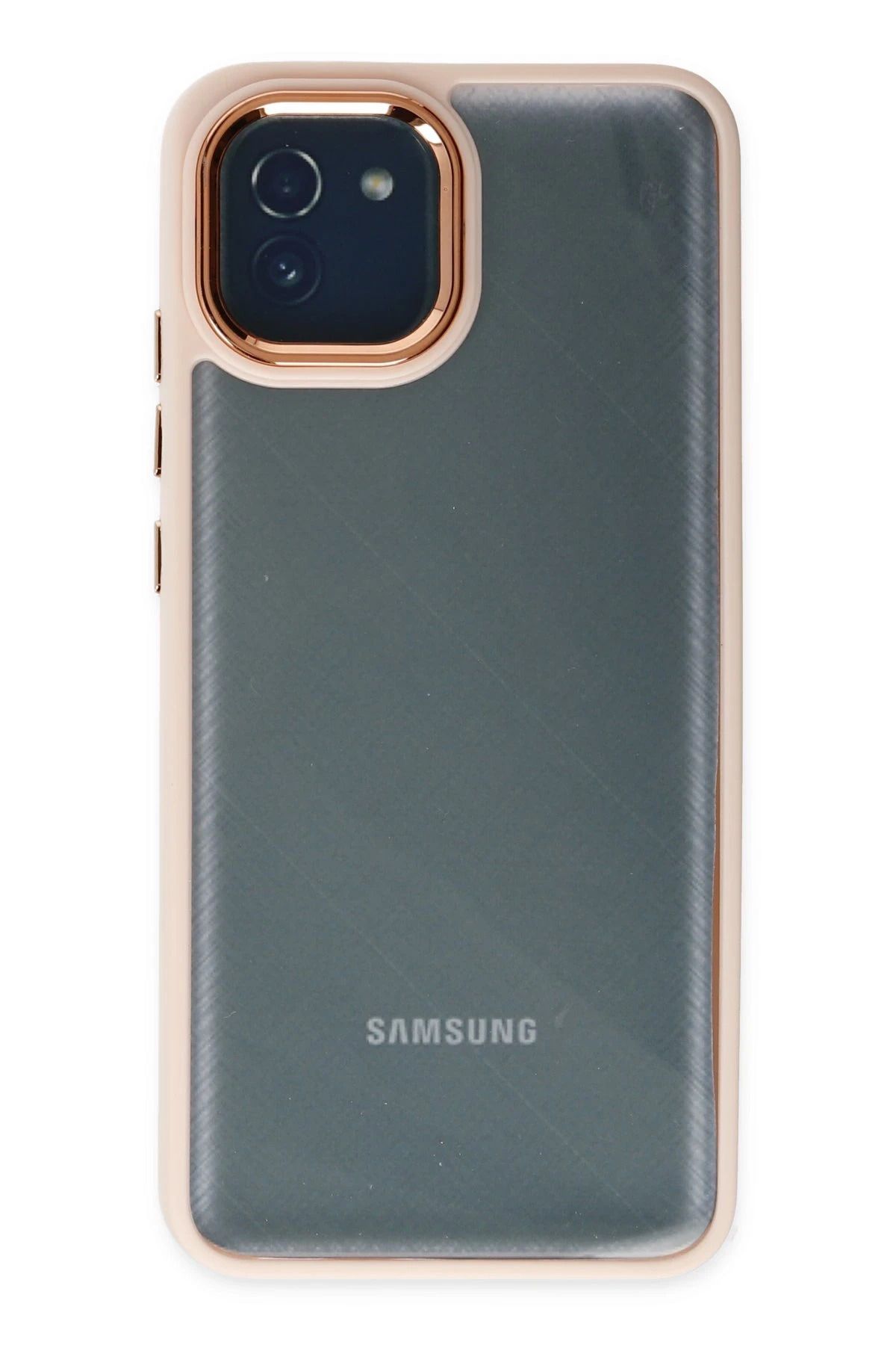 NewFace Samsung Galaxy A03 Kılıf Dora Kapak - Pudra SVLRS