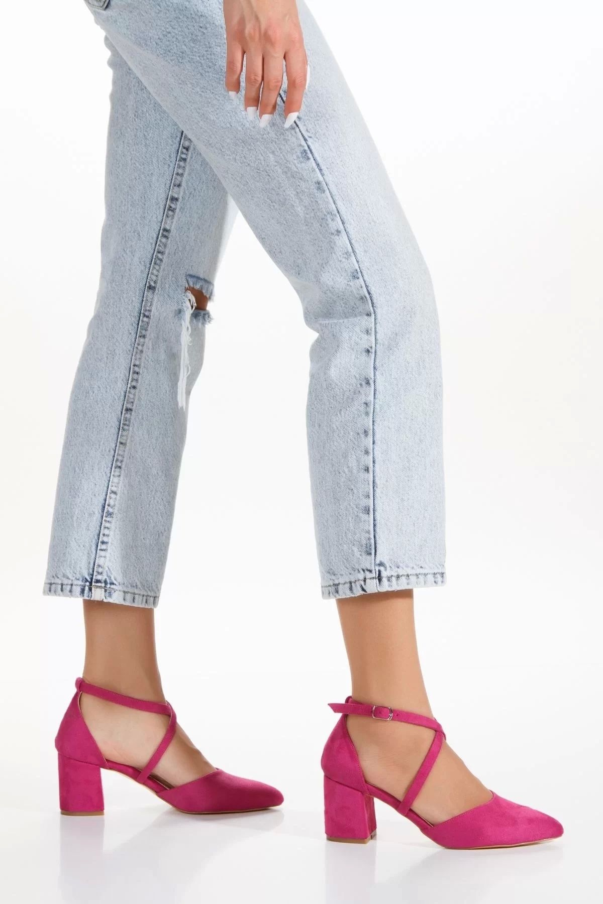 PayBuy Kadın Moda Şık Klasik Kısa Düğün Nişan Gece Abiye Ayakkabı