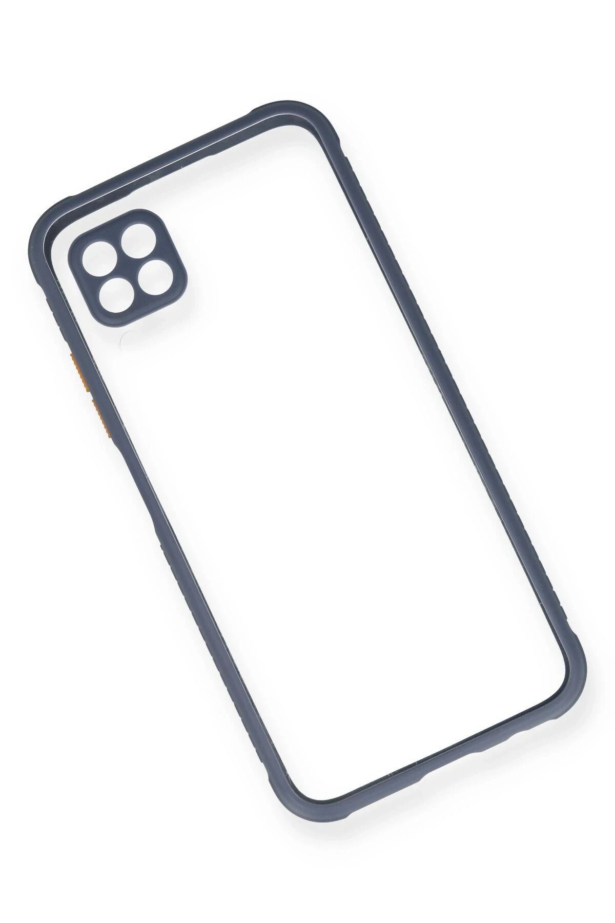 NewFace Huawei P40 Lite Kılıf Miami Şeffaf Silikon - Gri WLZOR