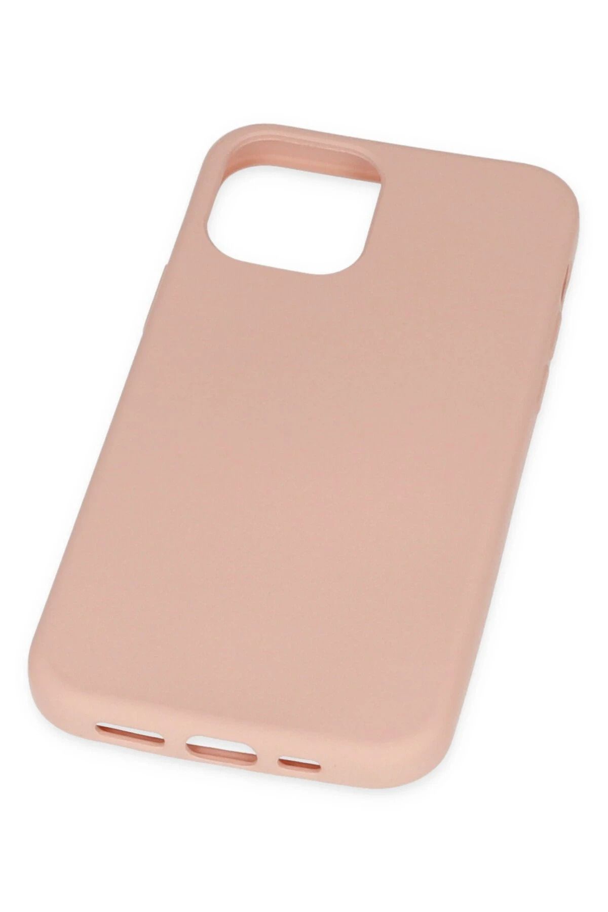 NewFace iPhone 11 Pro uyumlu Kılıf Nano içi Kadife Silikon - Pudra NRMSA