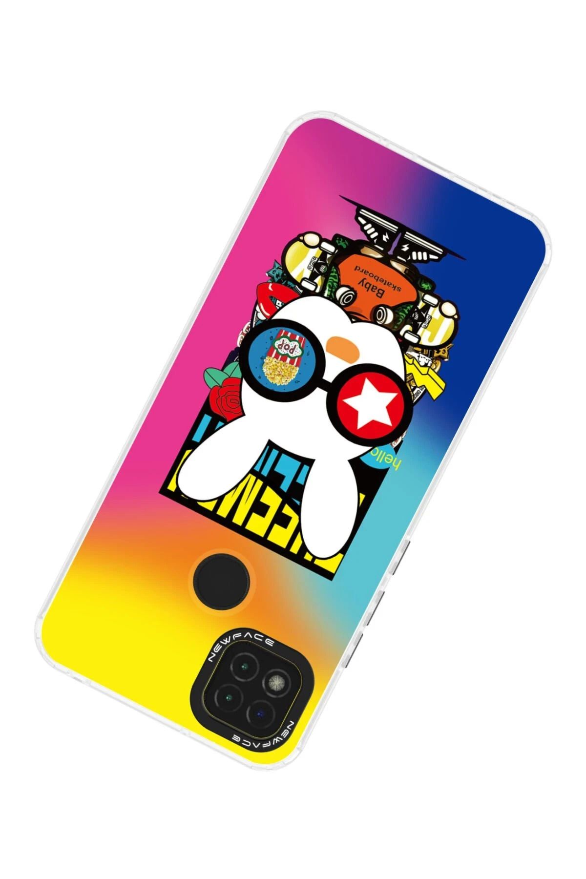 NewFace Xiaomi Redmi 9C Kılıf Estoril Desenli Kapak - Estoril - 10 GLSTD