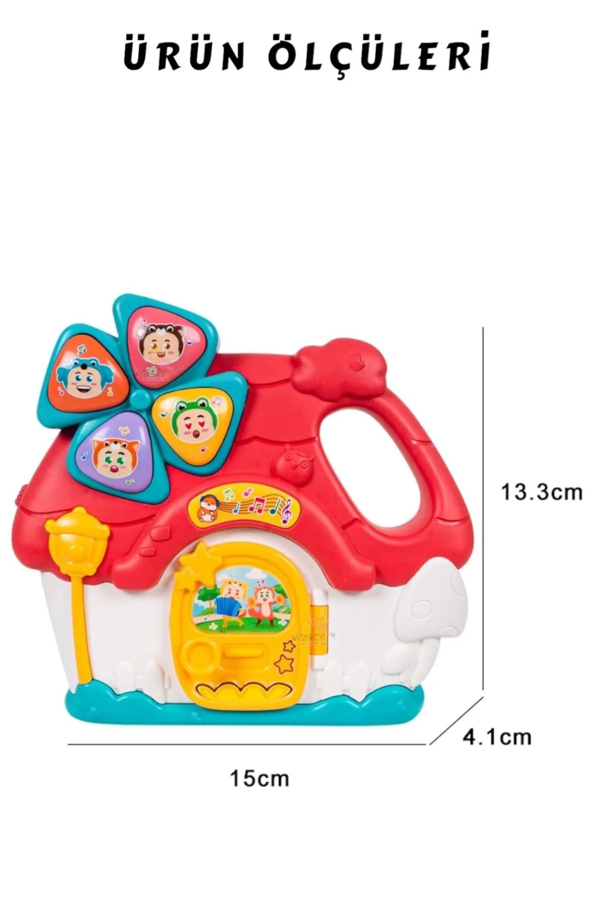 Vivaverse Işıklı ve Müzikli Ev Bebek Piyanosu