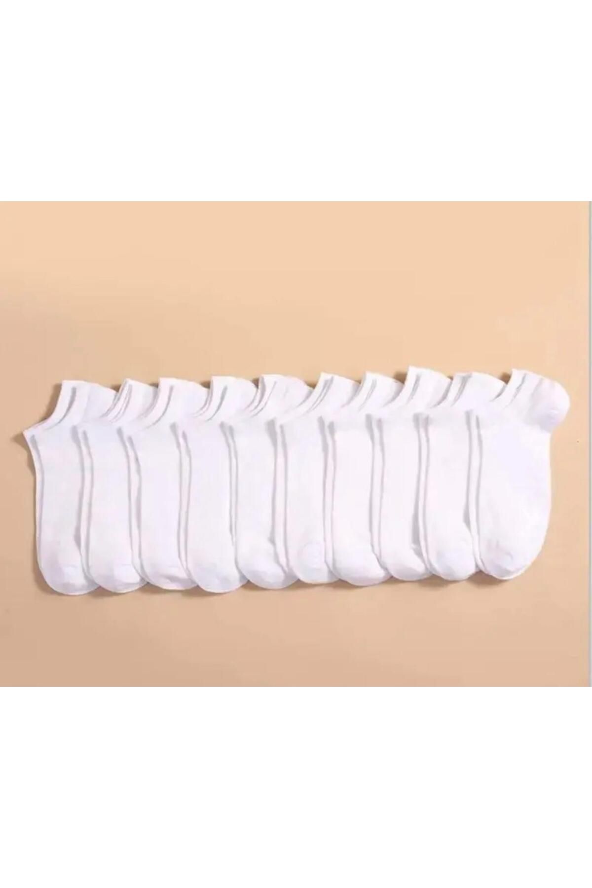 HTC SOCKS 10 Çift Unisex Basic Düz Patik Çorap Kısa Bilek Çorap