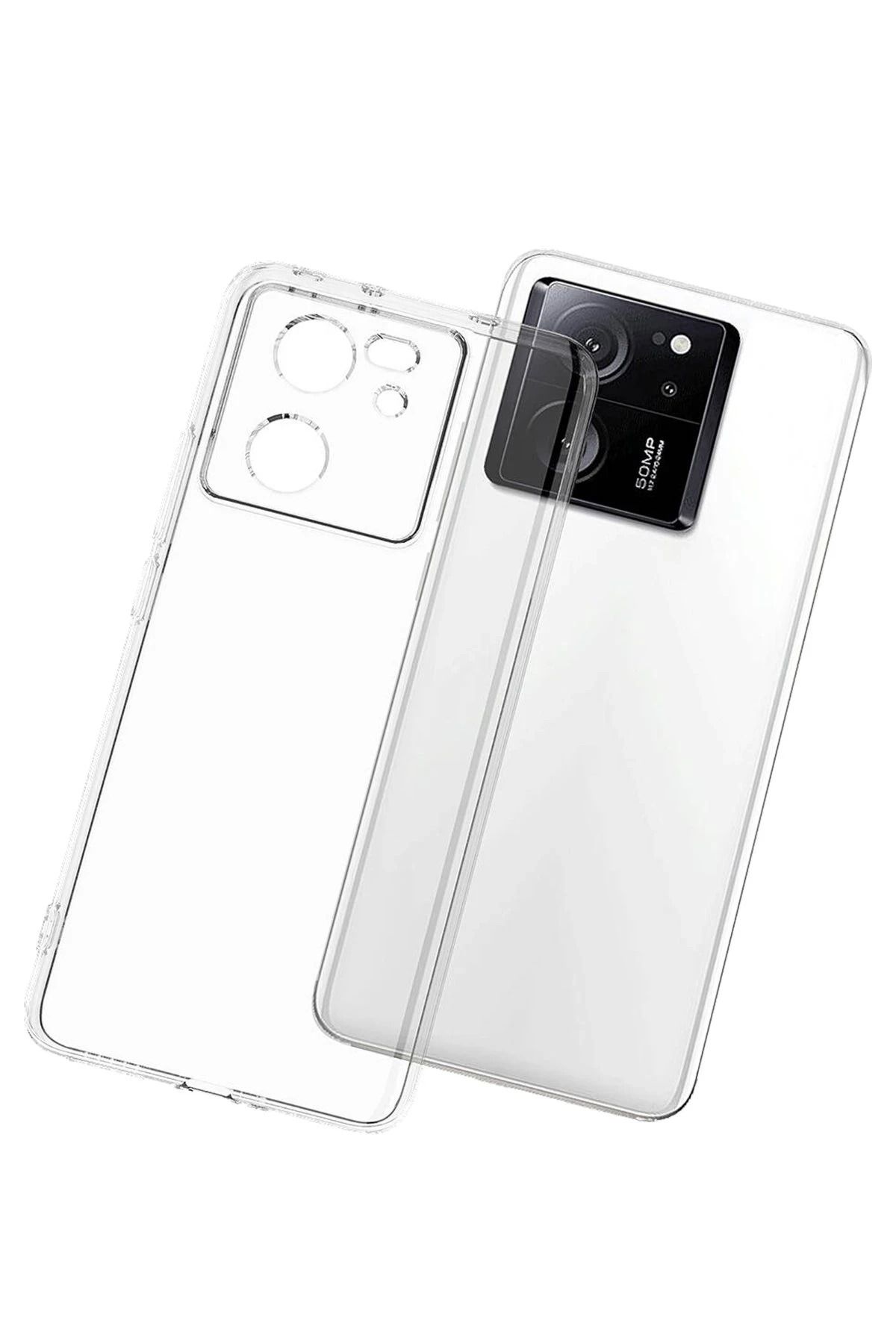 NewFace Xiaomi Mi 13T Pro Kılıf Lüx Şeffaf Silikon GLSTD