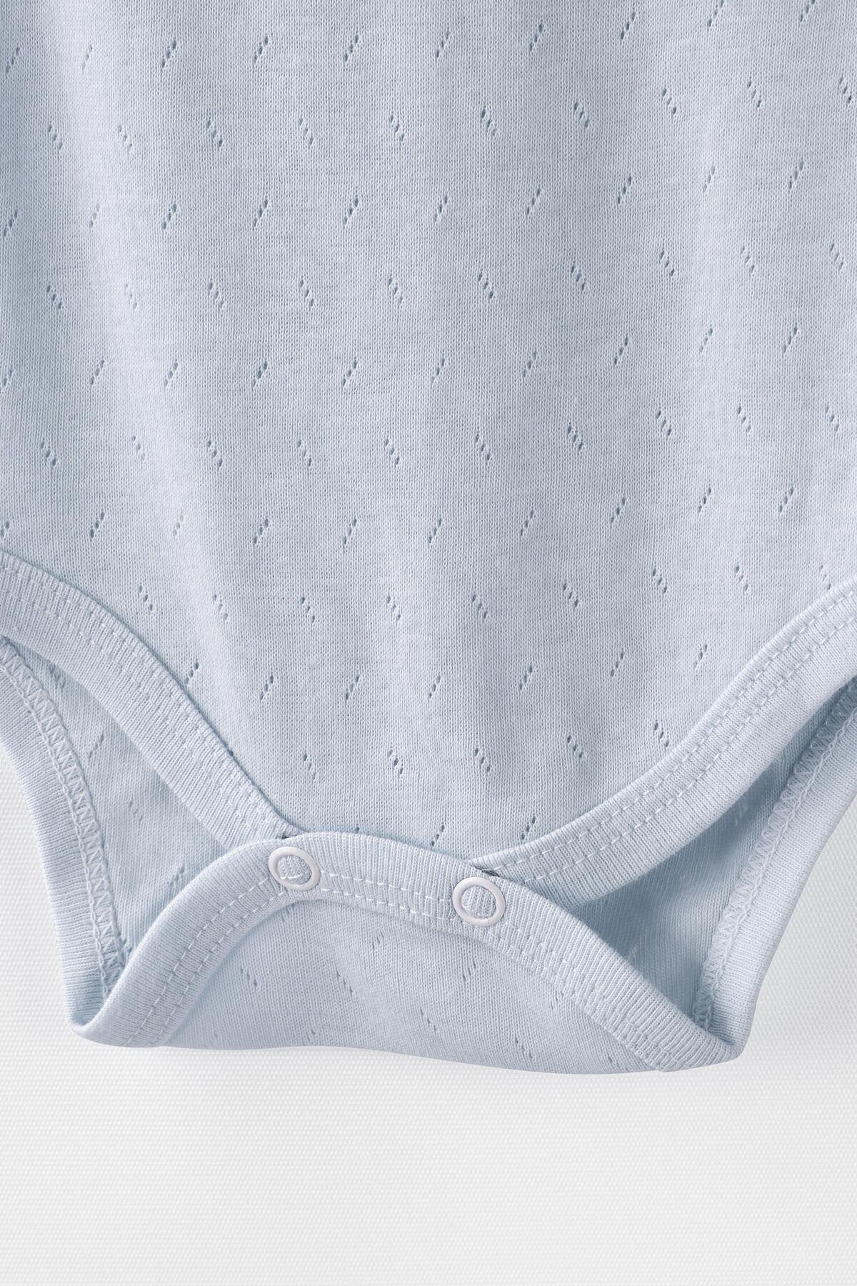 Tiffany Baby %100 Pamuk Nefes Alan Jakarlı Bebek Atlet Badi 0 36 Ay fotoğrafı 2 (önizleme)