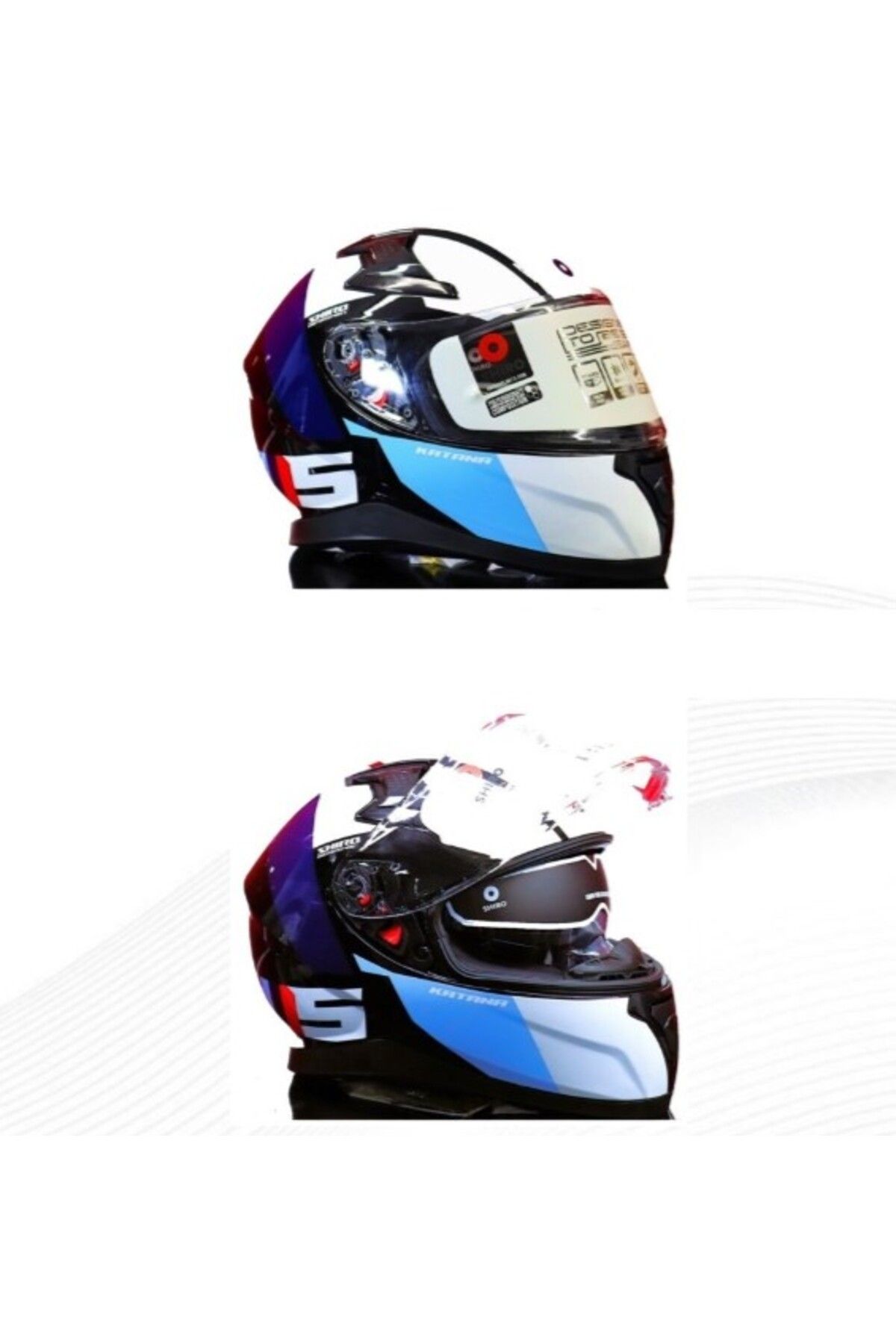 Shiro KASK 100208 FULLFAEC KATANA SMSPORT _XL SUNVIZOR