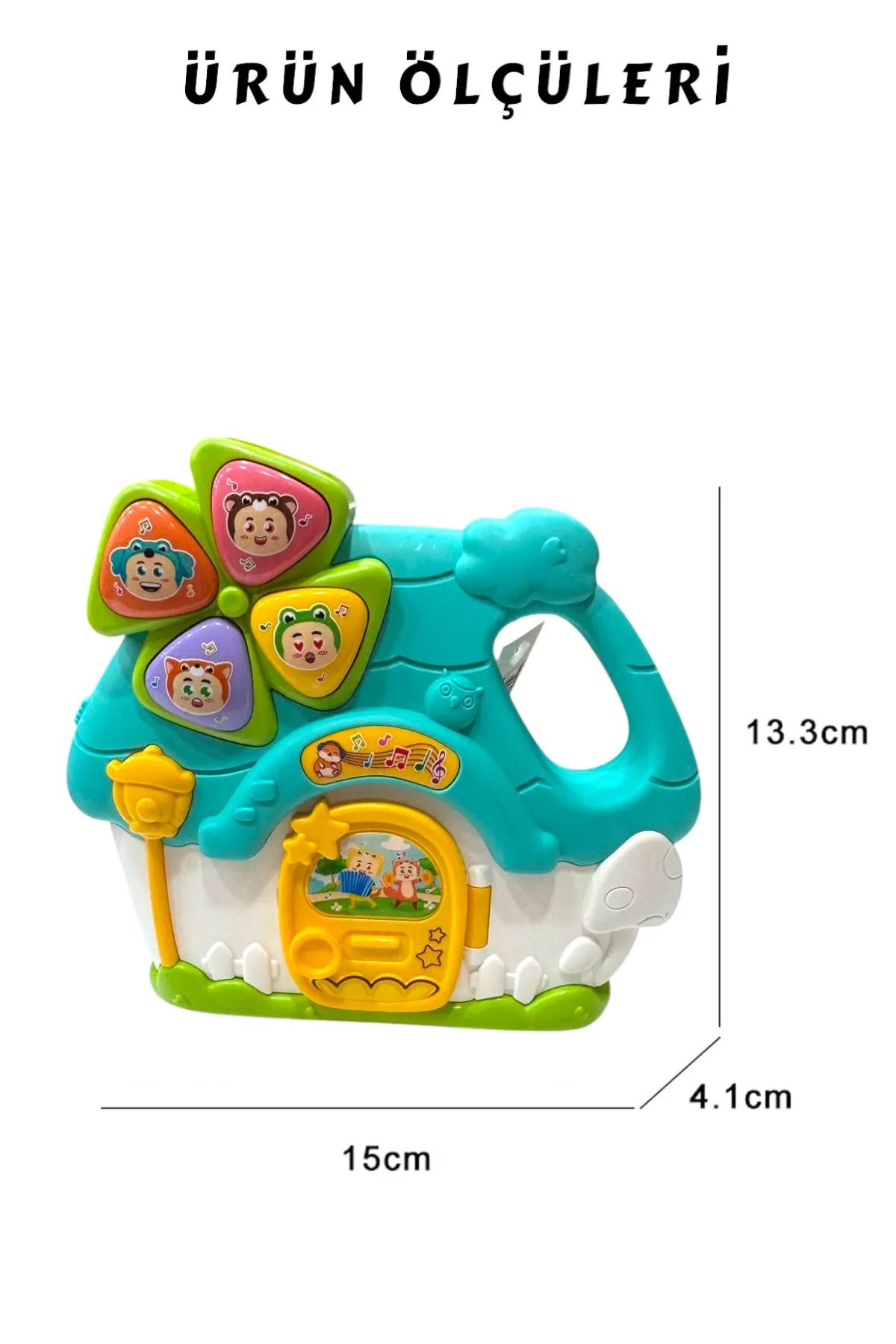 Vivaverse Işıklı ve Müzikli Ev Bebek Piyanosu