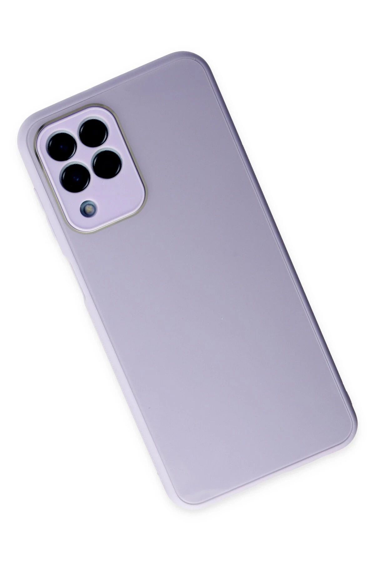 NewFace Samsung Galaxy M33 Kılıf Glass Kapak - Lila SVLRS