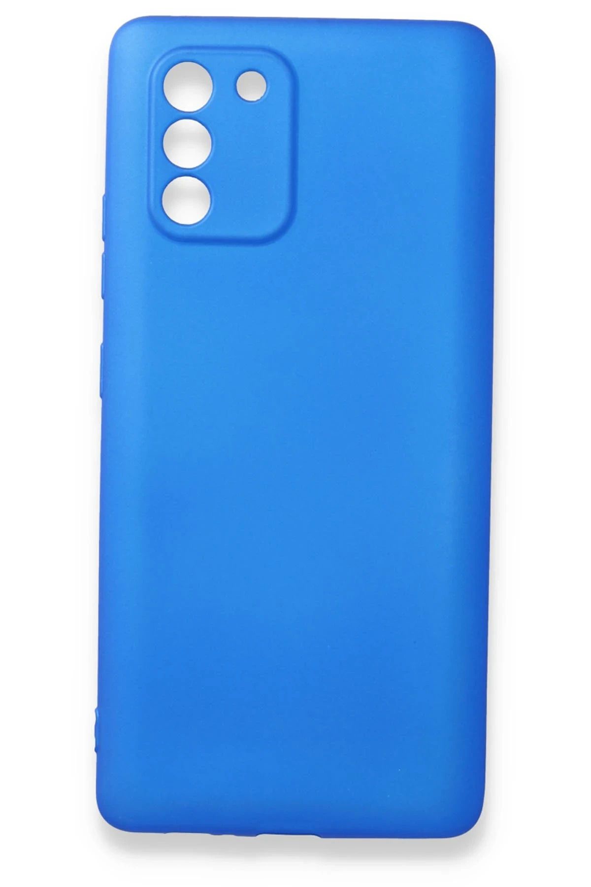 NewFace Samsung Galaxy A91 / S10 Lite Kılıf First Silikon - Mavi SVLRS