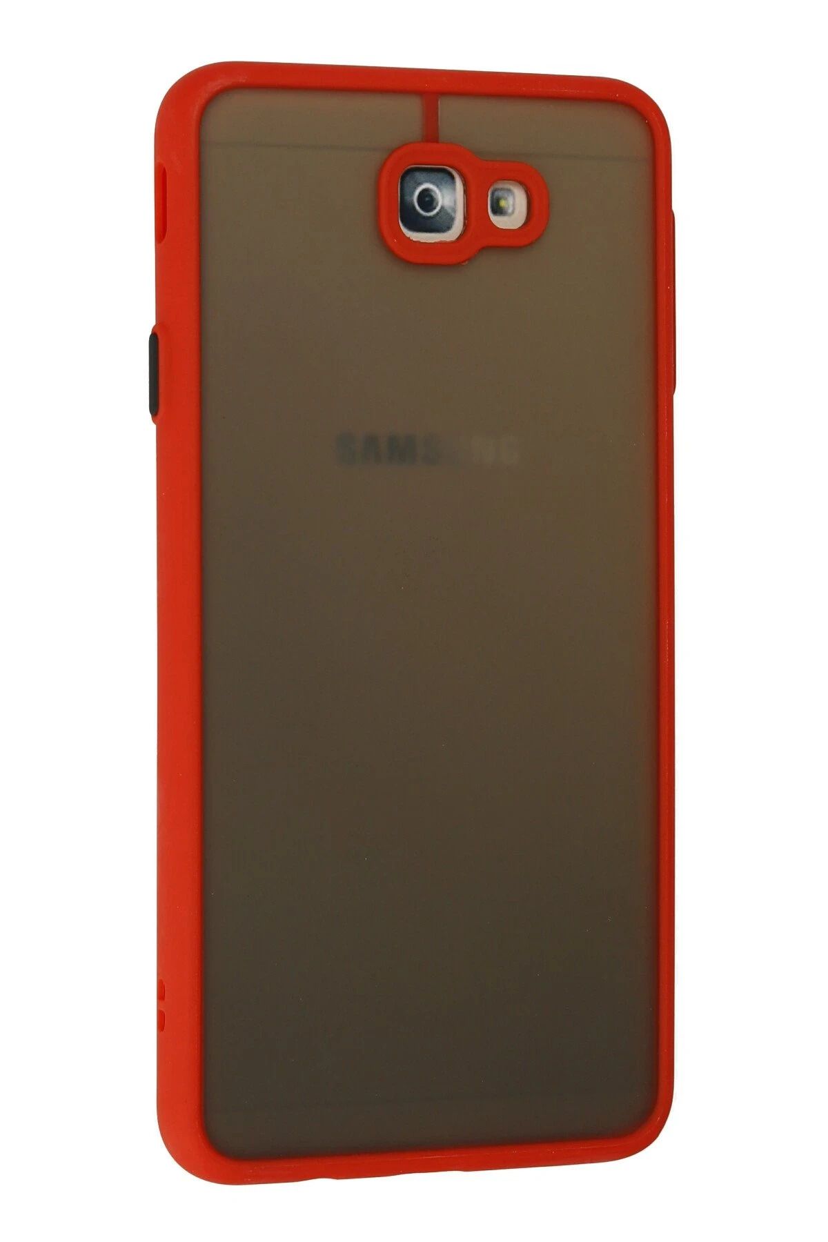 NewFace Samsung Galaxy J7 Prime Kılıf Montreal Silikon Kapak - Kırmızı SVLRS