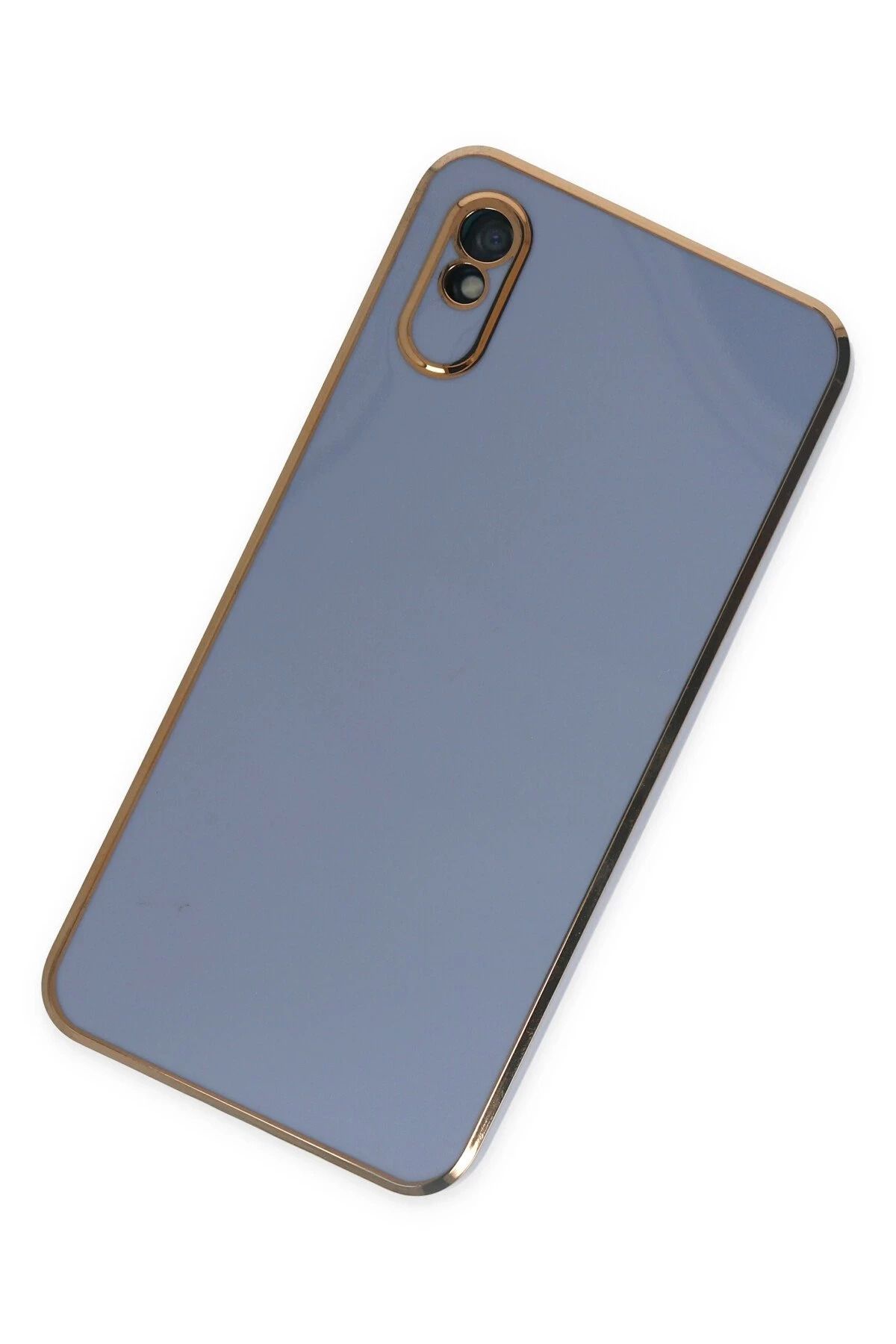 NewFace Xiaomi Redmi 9A Kılıf Volet Silikon - Mavi ZRNET