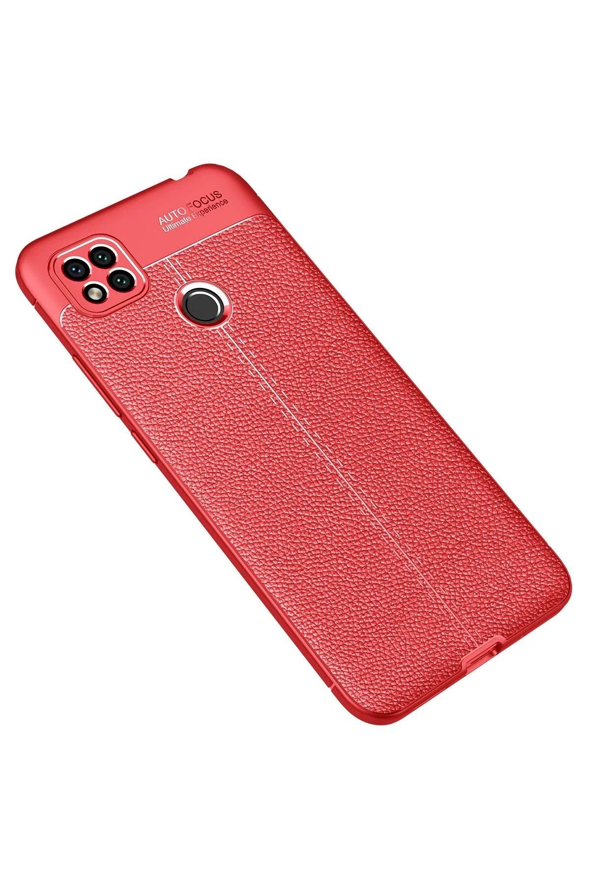 NewFace Xiaomi Redmi 9C Kılıf Auto Focus Kapak - Kırmızı SVLRS