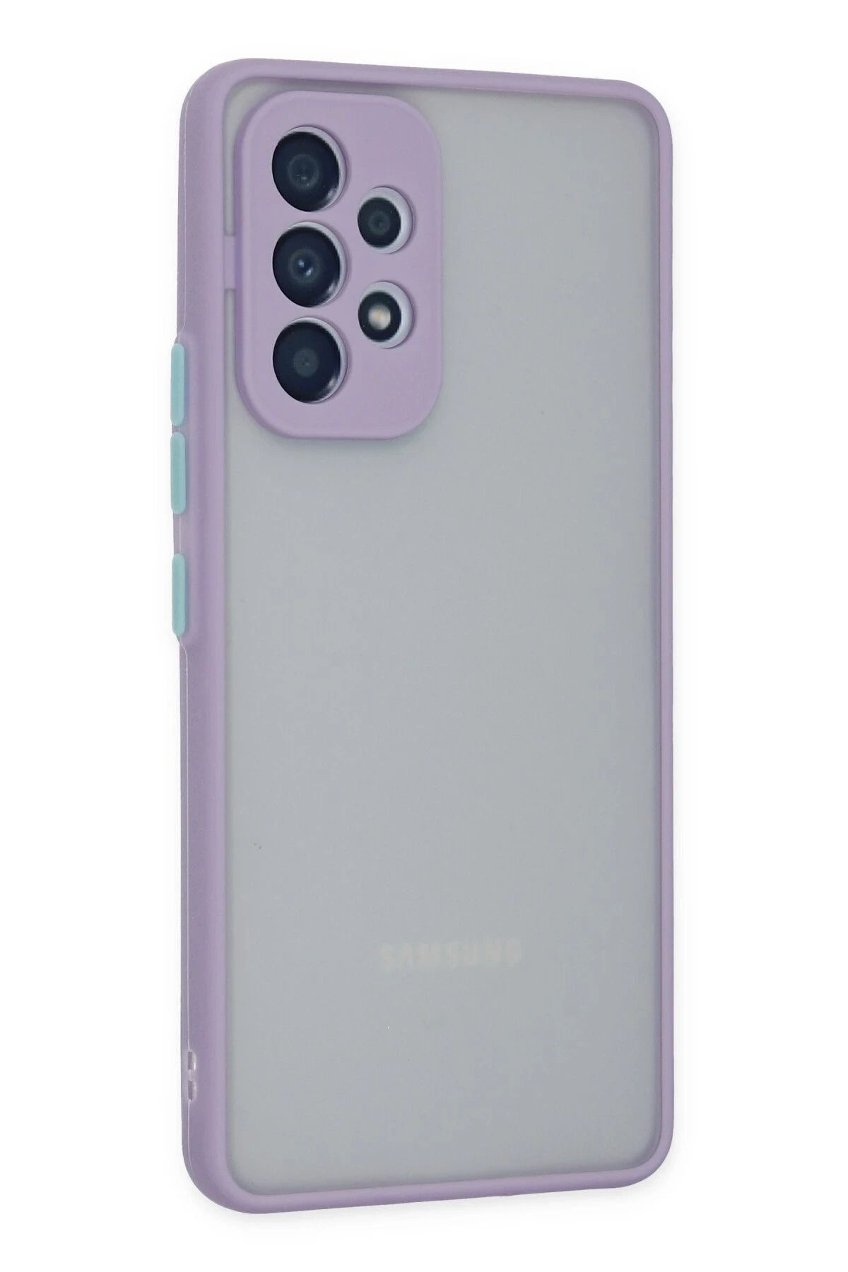 NewFace Samsung Galaxy A33 5G Kılıf Montreal Silikon Kapak - Mor WLZOR
