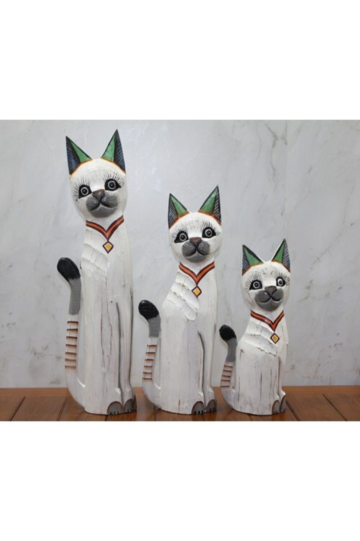 Otocub Ahşap 3'lü Kedi Seti 50 Cm