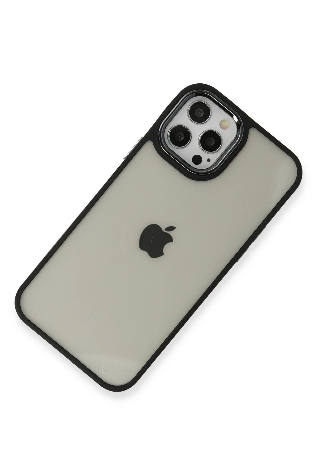 NewFace iPhone 12 Pro Max Kılıf Dora Kapak - Siyah SVLRS