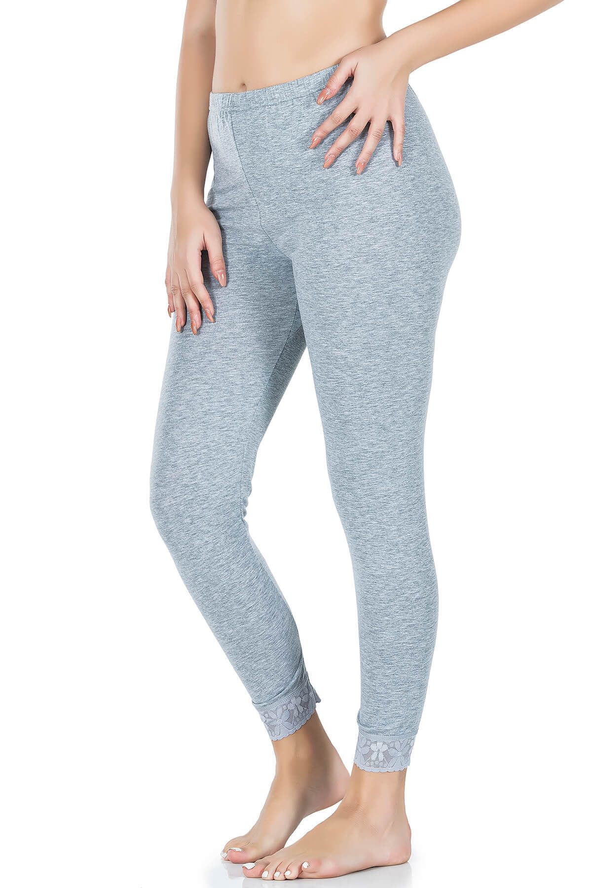 Shop58 Hediye Cantam Paçası Dantelli Kadın Tayt 422