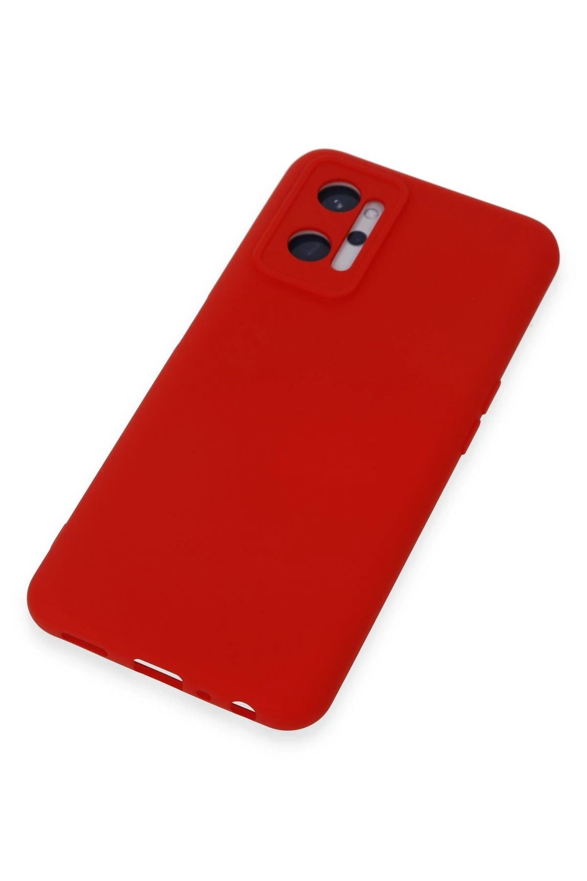 NewFace Realme 9i 4G Uyumlu Kılıf Nano içi Kadife Silikon - Kırmızı NRMSA