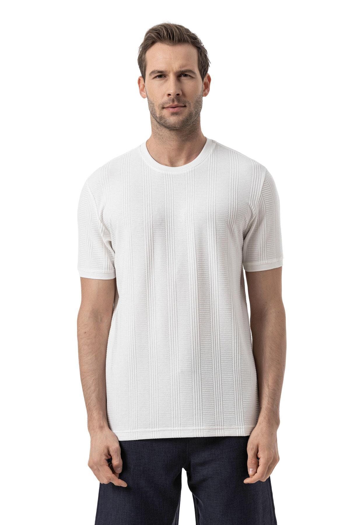 rugatchi Jakarlı Bisiklet Yaka T-Shirt