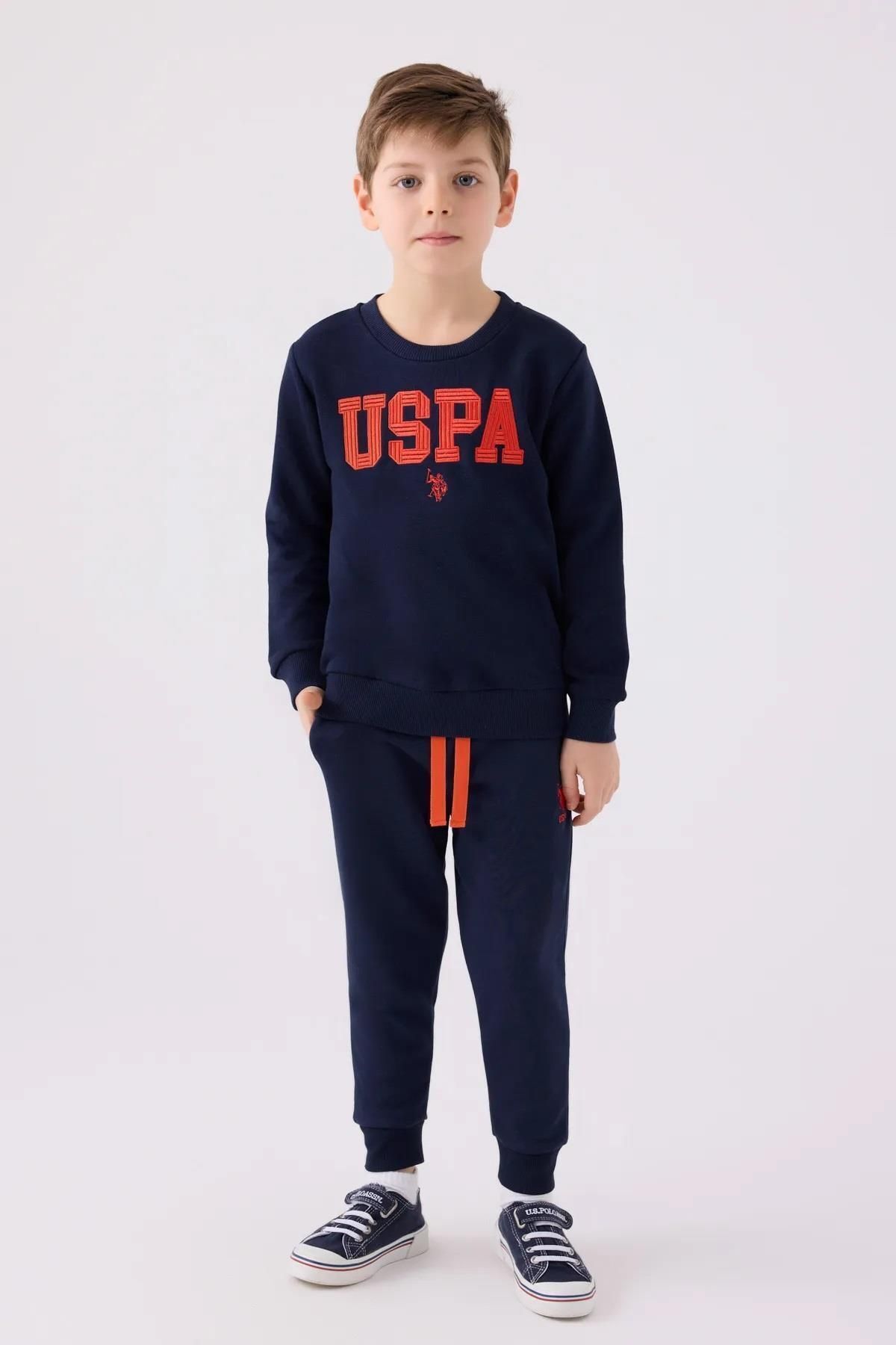 U.S. Polo Assn. U.S. Polo Assn. 3 İplik İKışlık Dar Paça Erkek Çocuk Takım