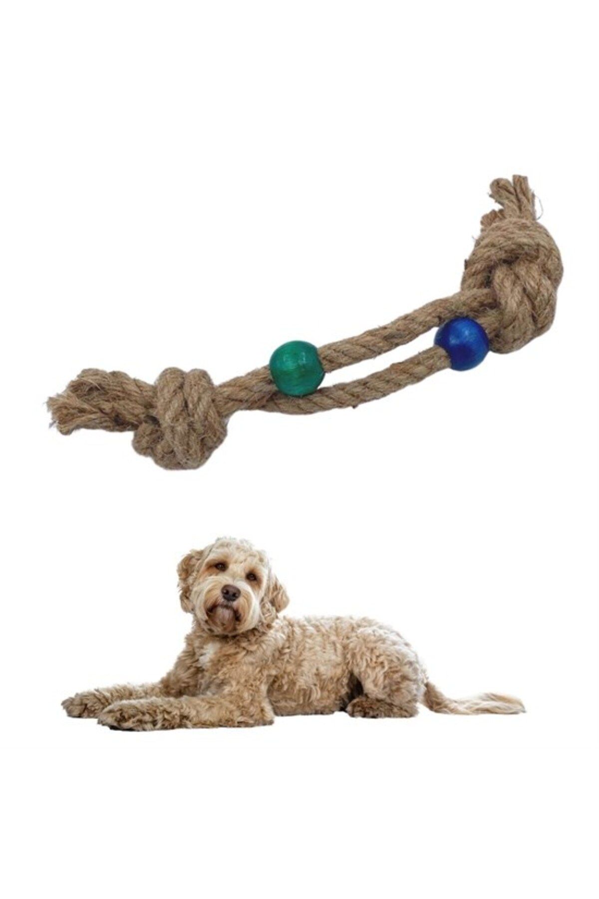 Shop58 Diş Kaşıma İpi Köpek Oyuncağı Diş Güçlendirme Temizleme İpi Köpek Oyun Halatı (4172)