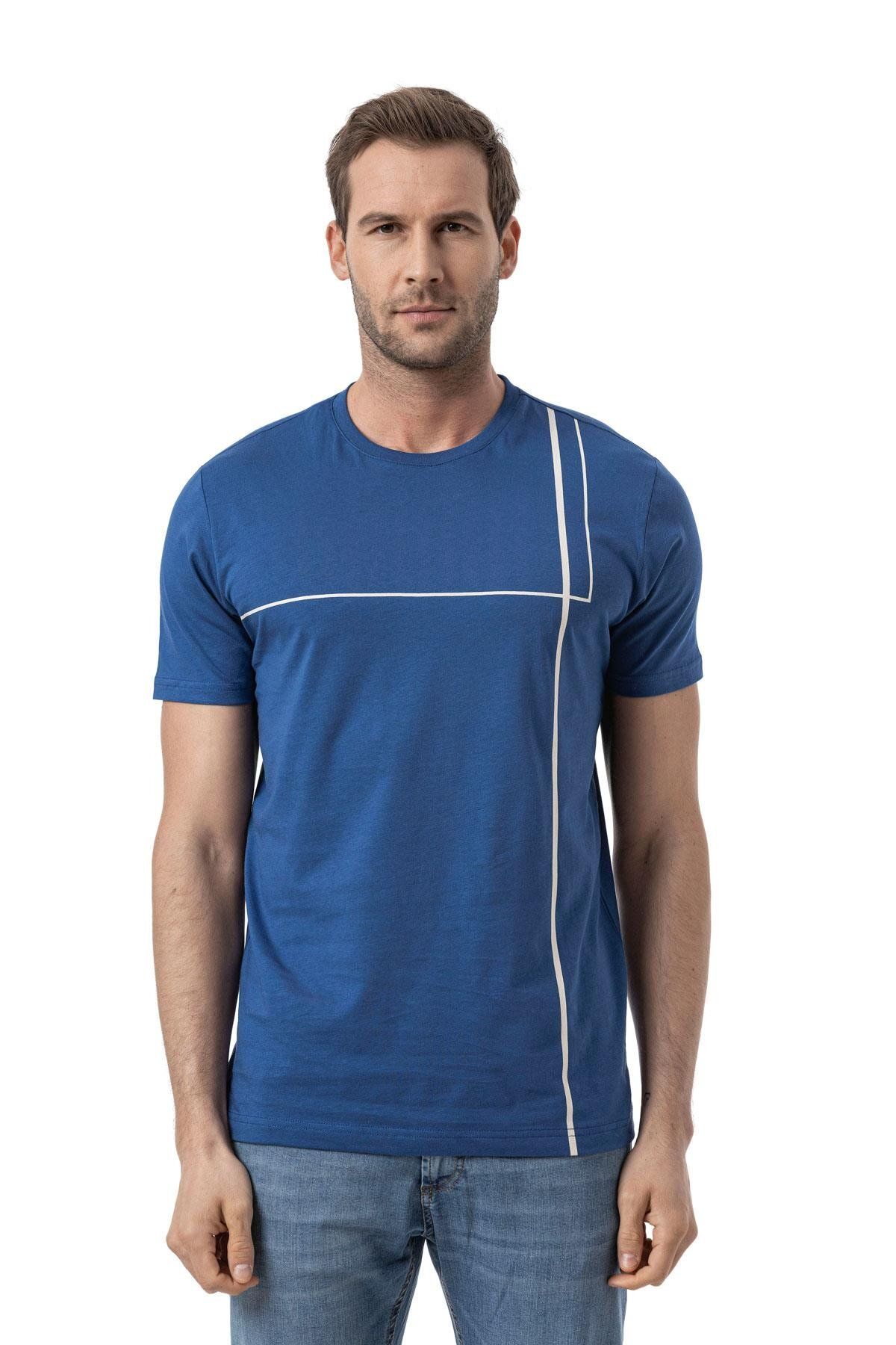 rugatchi Baskılı Bisiklet Yaka T-Shirt