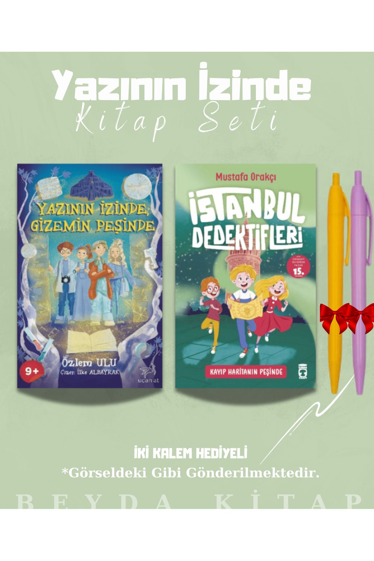 Bilge Kültür Sanat Yazının İzinde Gizemin Peşinde - İstanbul Dedektifleri - Kitap Seti - Kalem Hediyeli
