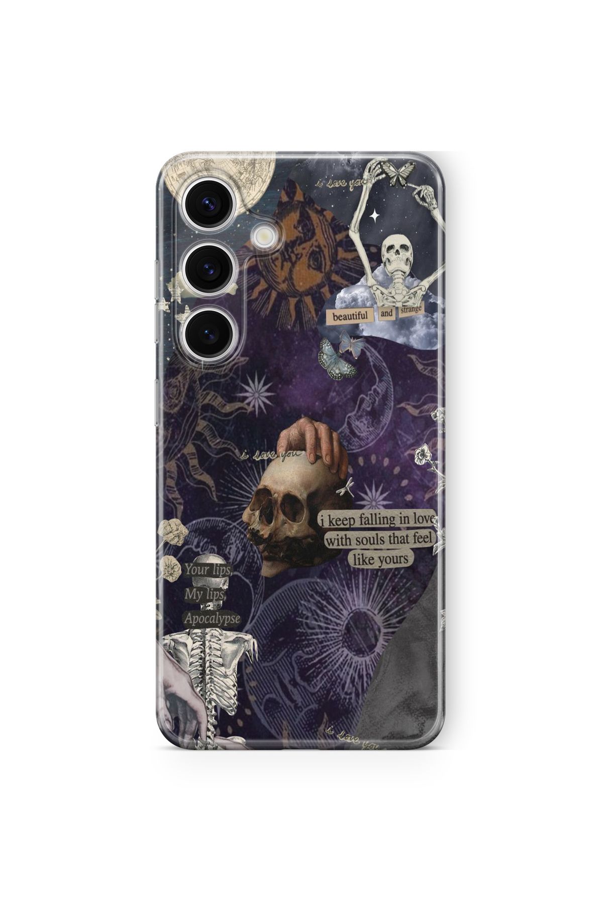 Space Star Samsung Galaxy A14 Uyumlu Apocalypse Tasarım Baskılı Şeffaf Kılıf