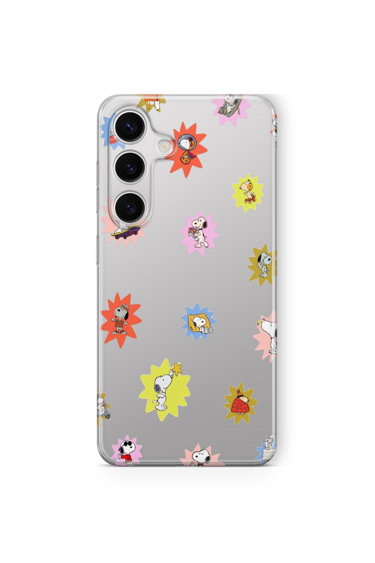 Space Star Samsung Galaxy A05S Uyumlu Snoopy 2 Tasarım Baskılı Şeffaf Kılıf