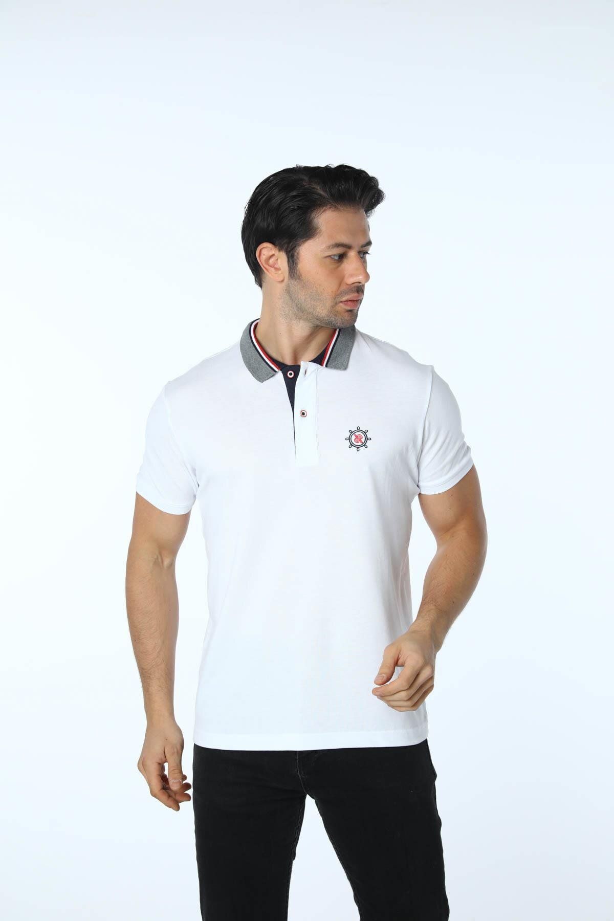 rugatchi %100 Pamuk Polo Yaka T-Shirt