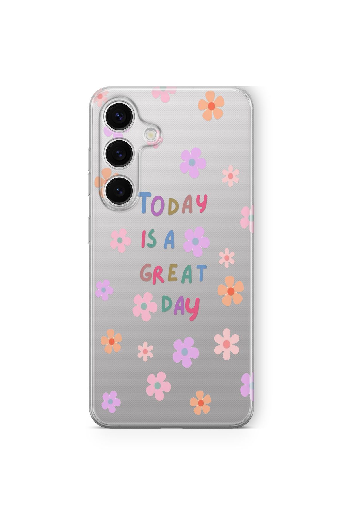 Space Star Samsung Galaxy A15 Uyumlu Great Day Tasarım Baskılı Şeffaf Kılıf