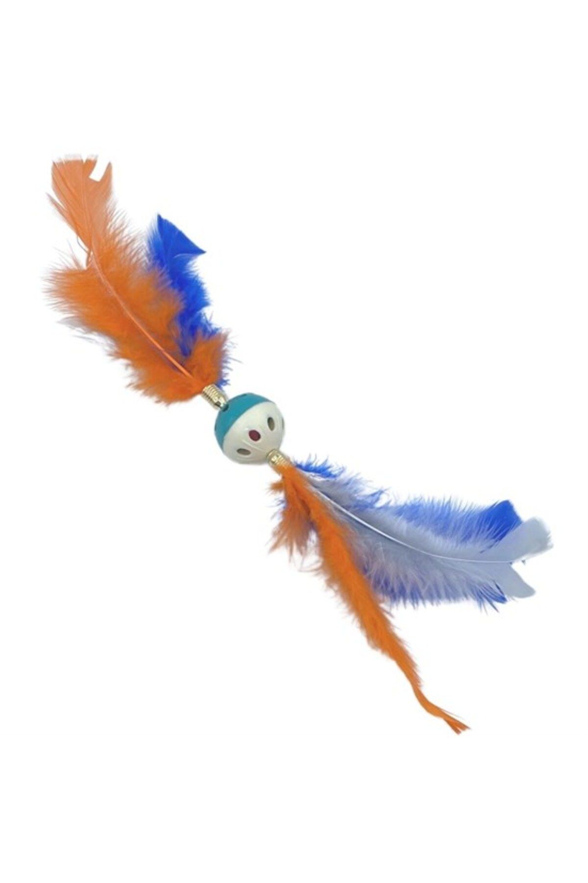Shop58 Tüylü Püsküllü Kedi Oyuncağı Dikkat Çekici Renkli Sevimli Evcil Hayvan Oyuncağı (4172)