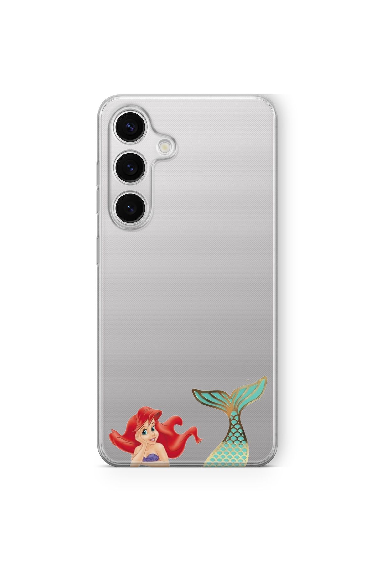 Space Star Samsung Galaxy M34 Uyumlu Deniz Kızı Tasarım Baskılı Şeffaf Kılıf