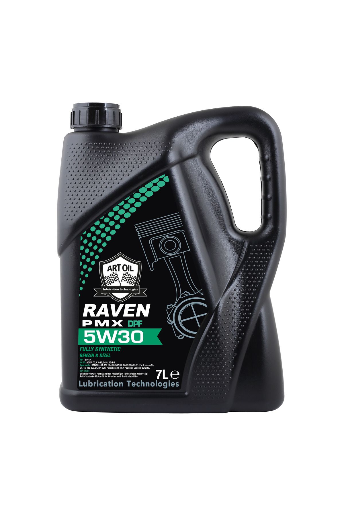 artoil RAVEN 5W-30 PMX TAM SENTETİK MOTOR YAĞI 7 LİTRE (2025 ÜRETİM)