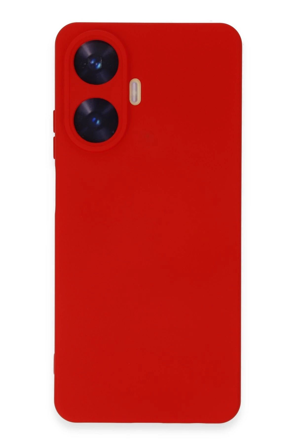 NewFace Realme C55 uyumlu Kılıf Nano içi Kadife Silikon - Kırmızı NRMSA