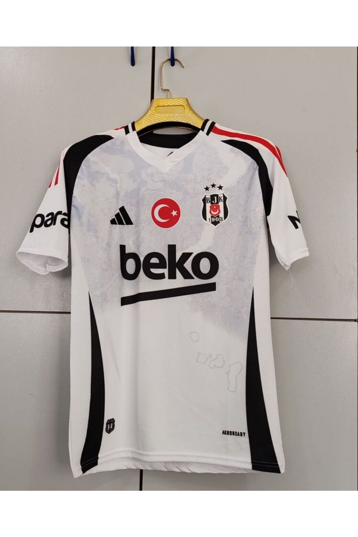 Flextreme isimsiz-Beşiktaş//beyaz HARİTALI 24-25 Yeni Sezon Yetişkin Futbol Forması