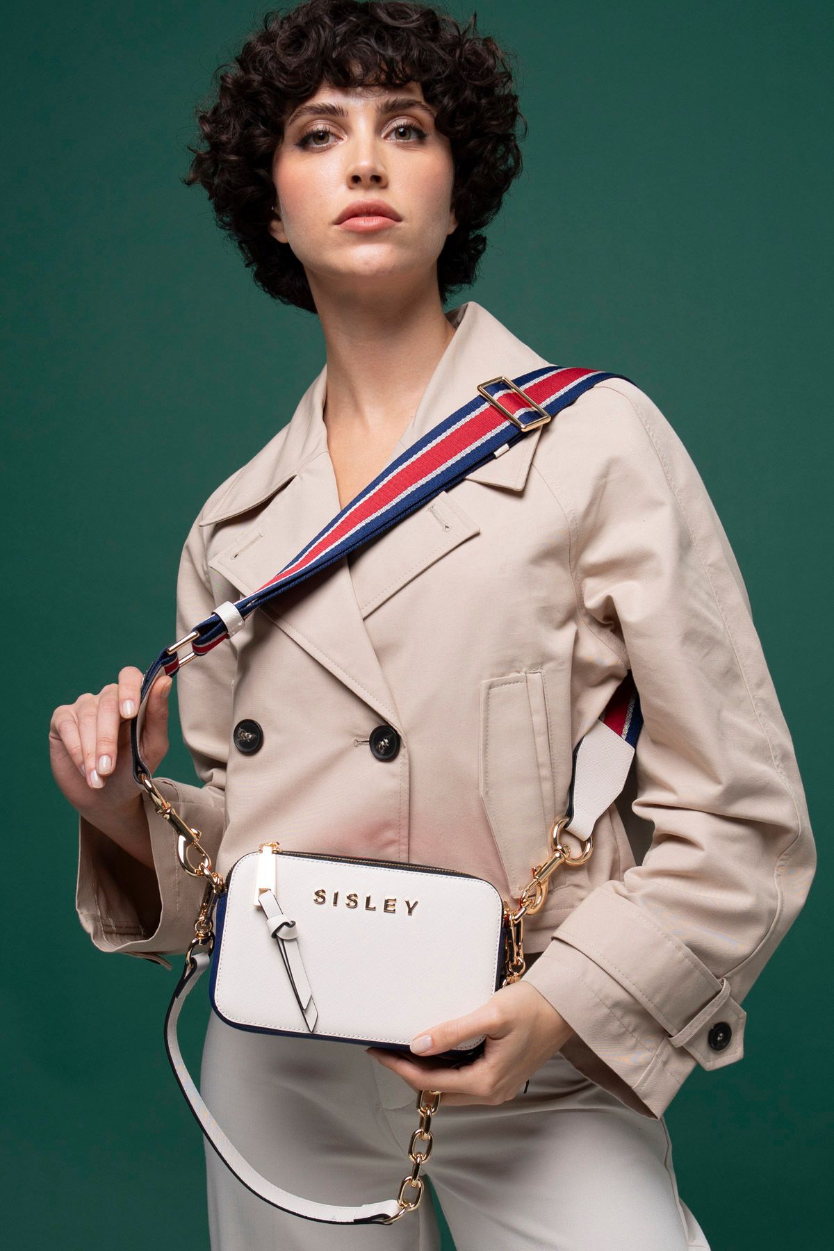 Sisley SİSLEY KADIN ÇAPRAZ ÇANTASI C.SLY_070 STD Beyaz-Laci
