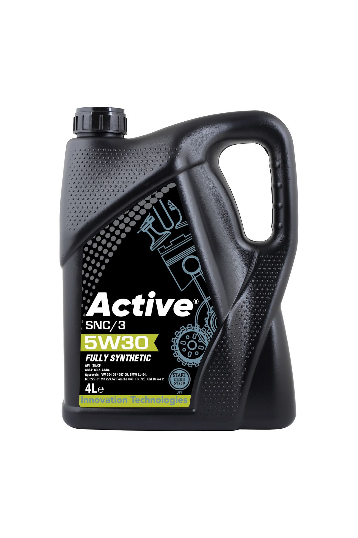 Active SNC3 PARTİKÜLLÜ 5W-30 TAM SENTETİK MOTOR YAĞI 4 LİTRE (2025 ÜRETİM)
