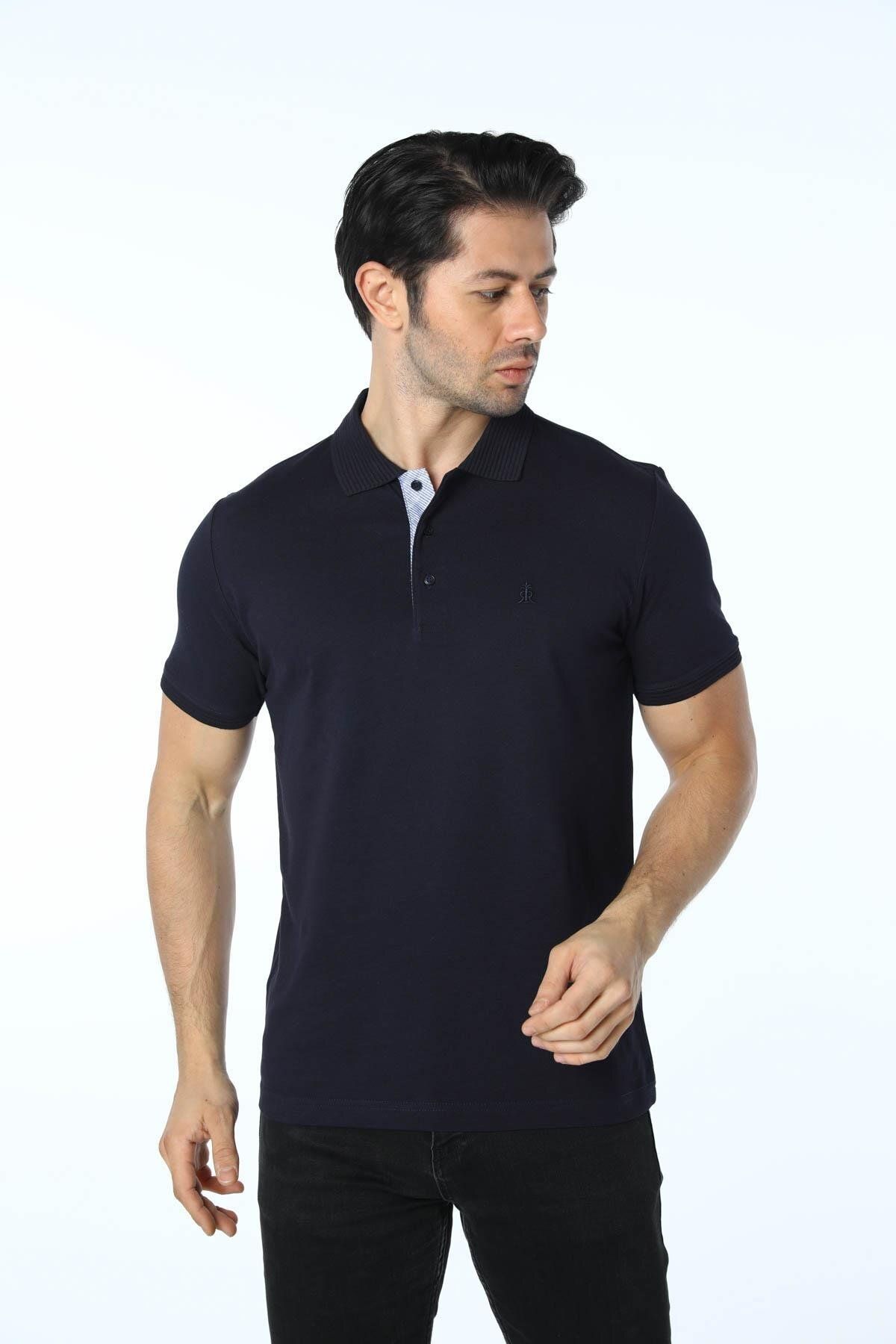 rugatchi %100 Pamuk Polo Yaka T-Shirt