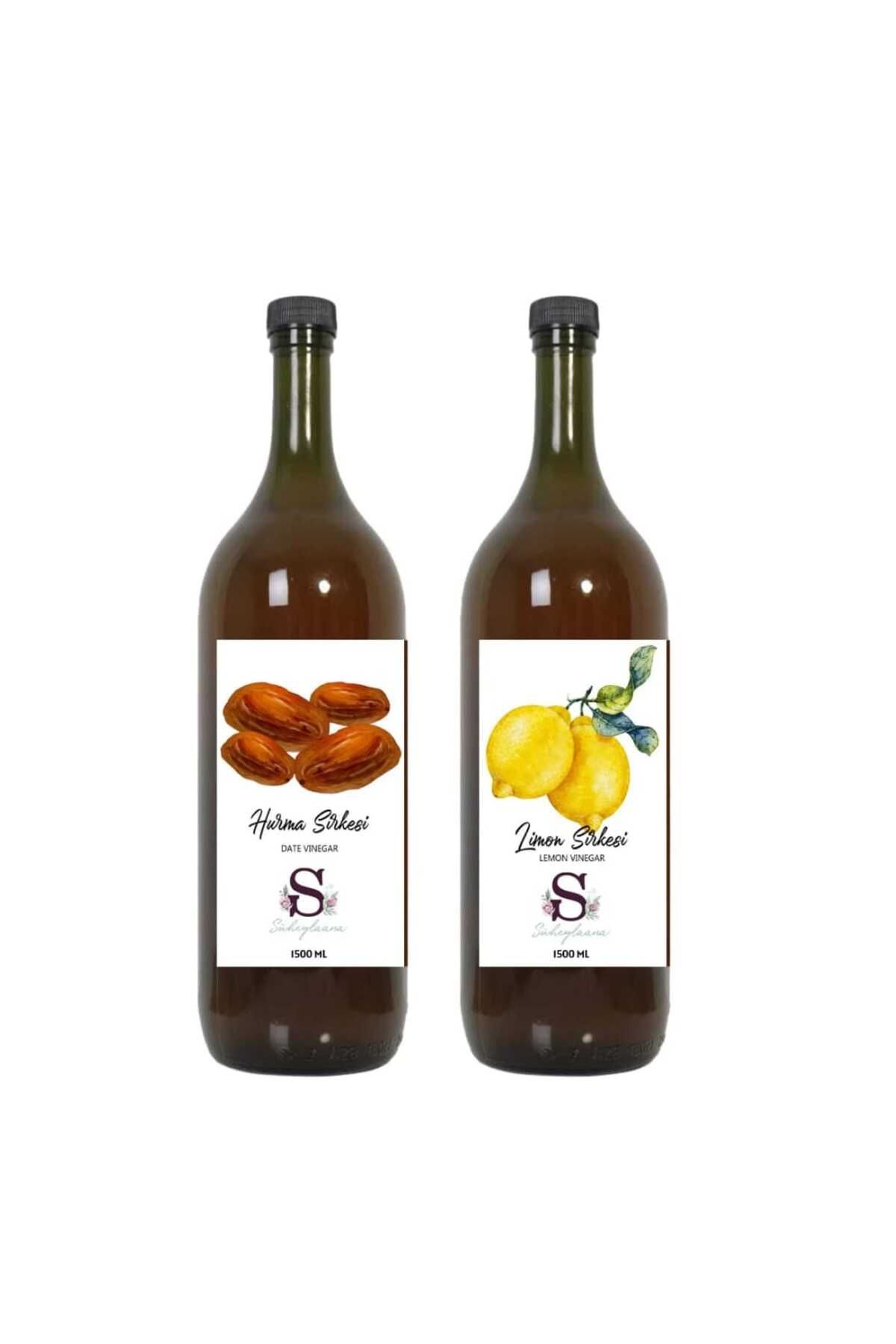 Süheylaana Doğal Hurma Sirkesi 1500 Ml - Doğal Limon Sirkesi 1500 Ml