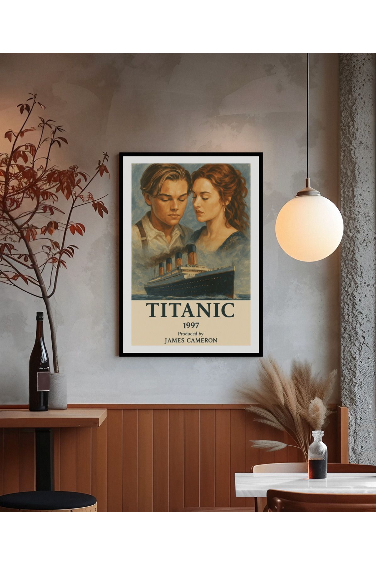 Norddesign Çerçeveli Poster Tablo Duvar Dekorasyonu - Kült Filmler Serisi - Titanic