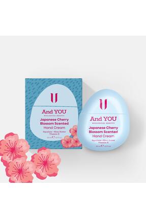 AND YOU Japon Kiraz Çiçeği El Kremi 30 ml İpeksi ve Nemlendirici