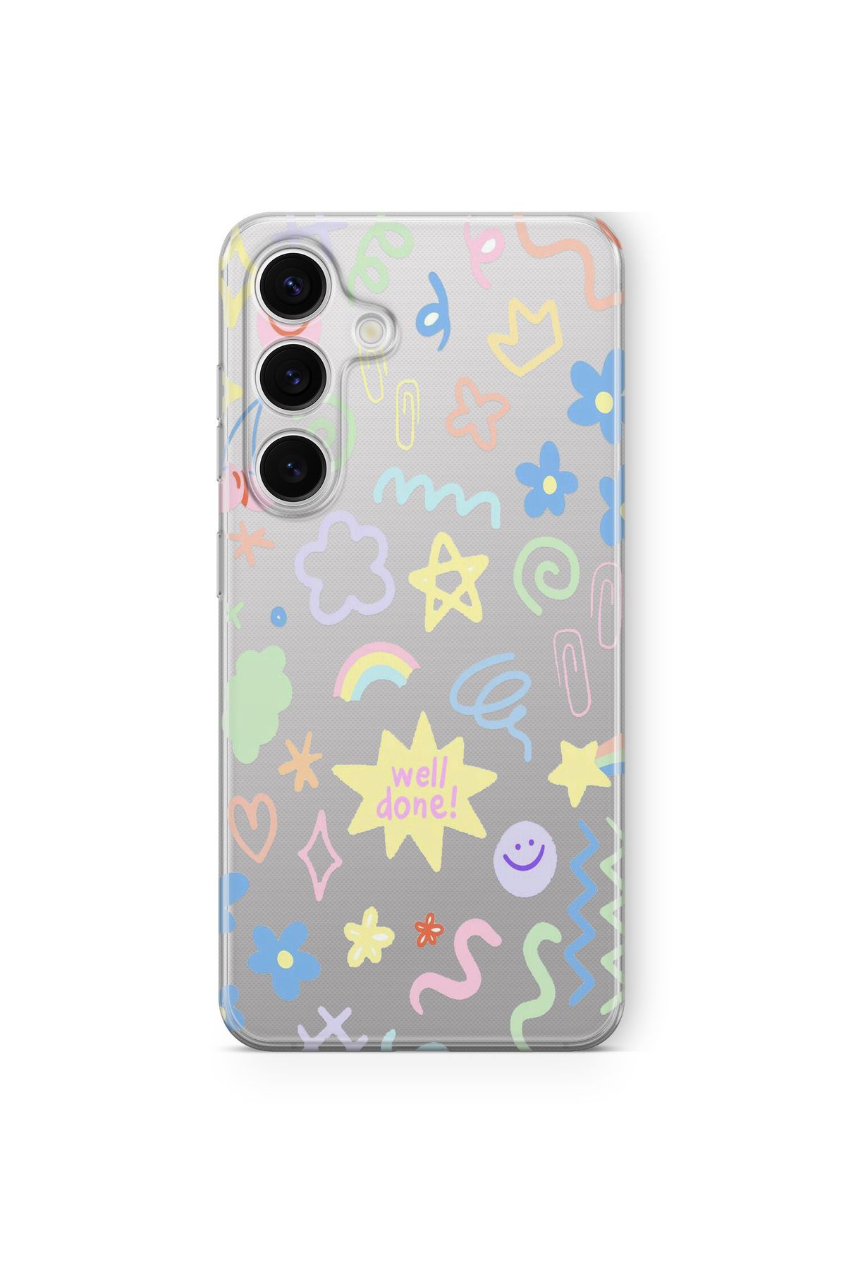 Space Star Samsung Galaxy A15 Uyumlu Well Done Tasarım Baskılı Şeffaf Kılıf