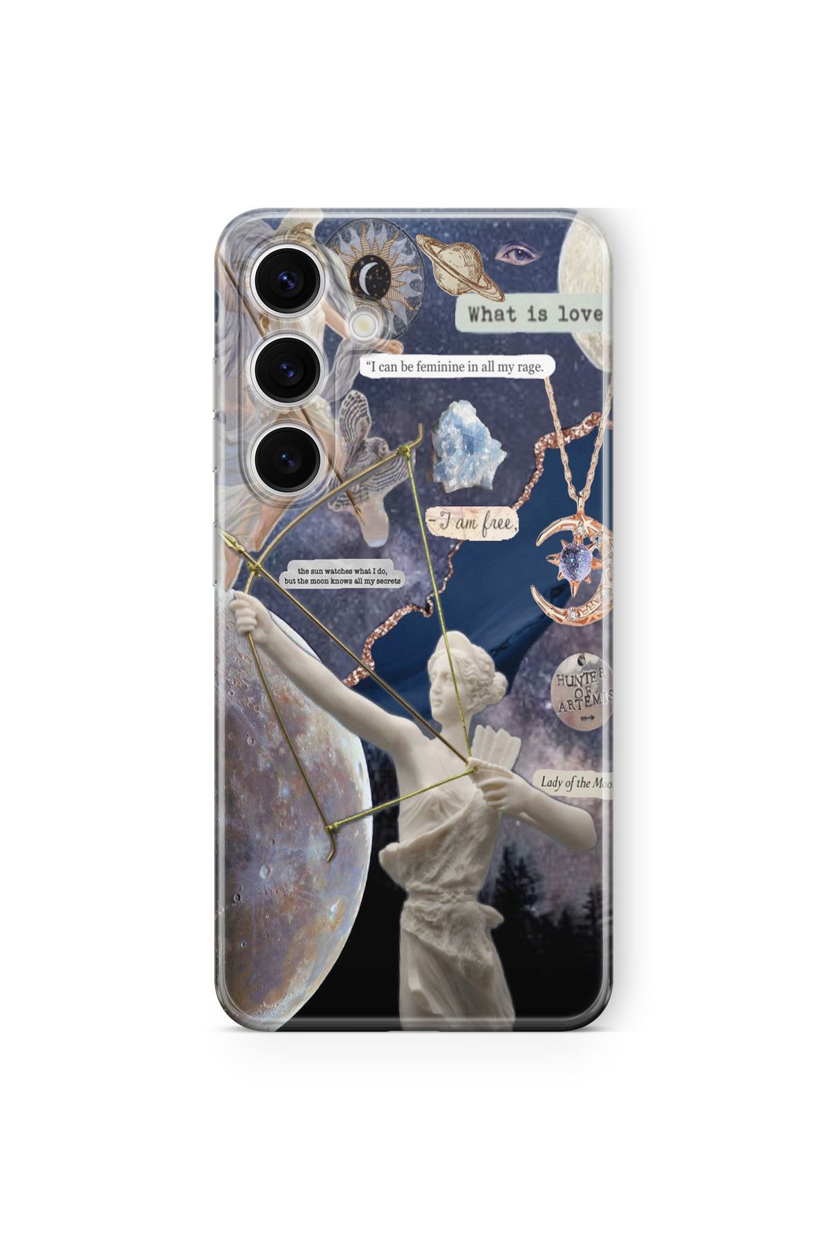 Space Star Samsung Galaxy A04s Uyumlu What is Love Tasarım Baskılı Şeffaf Kılıf